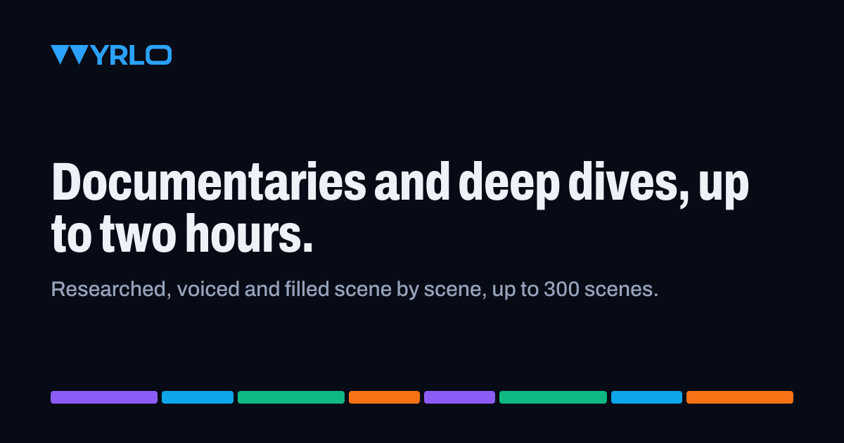 Long-Form AI Video Generator for YouTube | Wyrlo AI